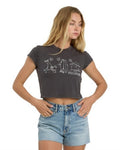 Billabong Women's Morning Fun Time Cropped SS Tee