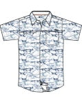 Salt Life Men's Frigate Stealth SS Button/Collar Shirt