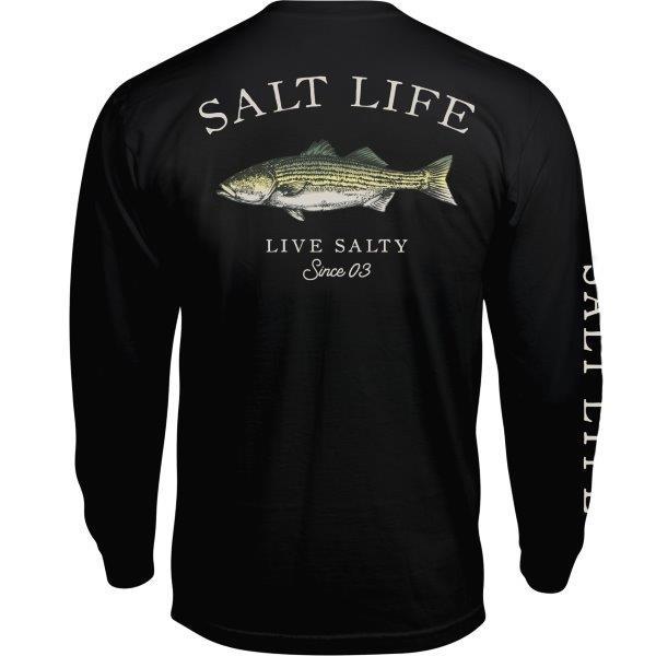 Salt Life Striped Bass Mens LS T
